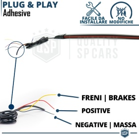 ALERÓN LED Trasero Para Mercedes Clase G | Spoiler LED Adhesivo Negro Translúcido