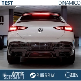 ALERÓN LED Trasero Para Mercedes GL, GLS | Spoiler LED Adhesivo Negro Translúcido
