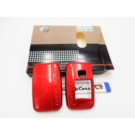 Funda Rígida Llave Mando Rojo para Land Rover Discovery Sport (L550) Carcasa Protectora en Abs Térmico