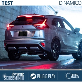 ALERÓN LED Trasero Para Mitsubishi Eclipse Cross | Spoiler LED Adhesivo Negro Translúcido