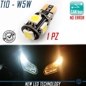 X1 Luce LED T10 W5W | Luz Blanca 6500K CANbus No Errore | con Niquel Oro | Plug & Play