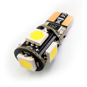 X1 Luce LED T10 W5W | Luz Blanca 6500K CANbus No Errore | con Niquel Oro | Plug & Play