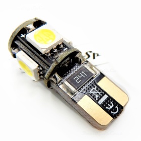 X1 Luce LED T10 W5W | Luz Blanca 6500K CANbus No Errore | con Niquel Oro | Plug & Play