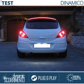 Rear Adhesive LED SPOILER For Opel Adam | Roof LED Strip in Translucent Black