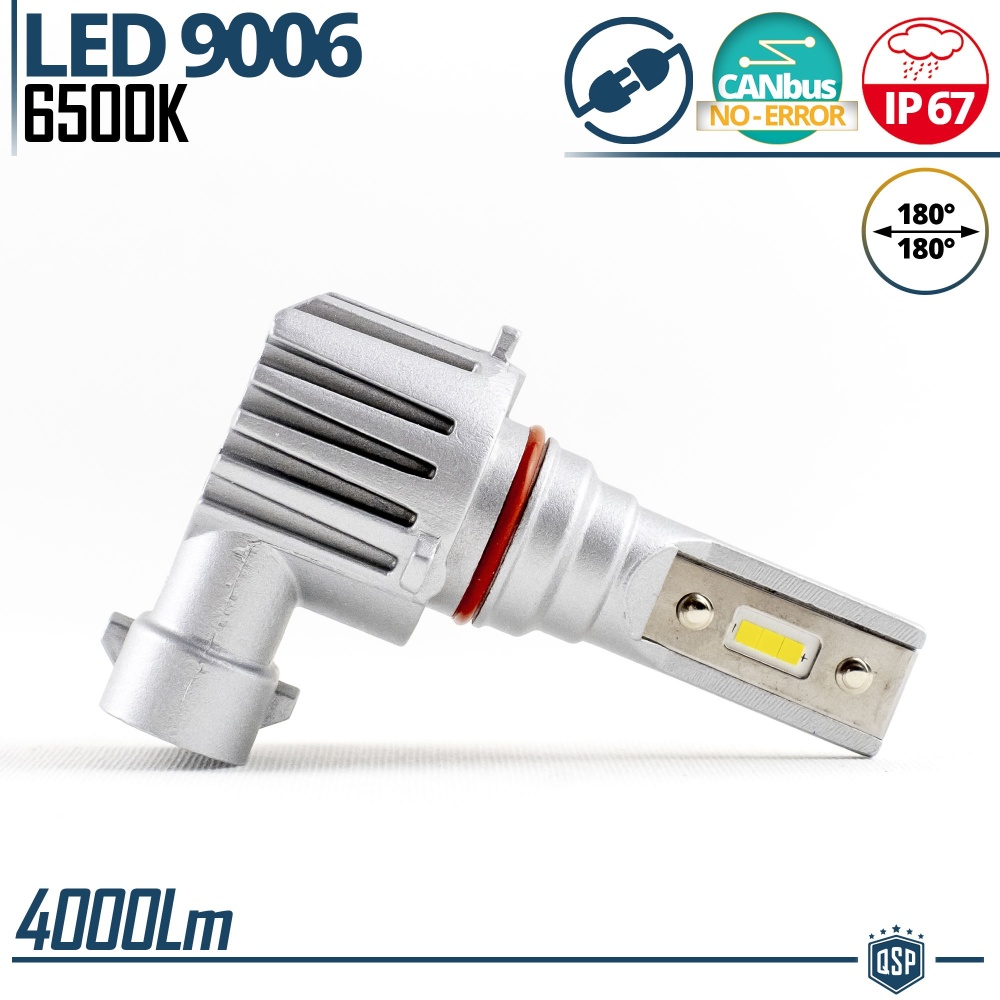 1x Bombilla LED 9006 | Blanco Frío 6500K Potente 4000LM | CANbus Sin Error, Plug & Play 1x Bombilla LED 9006 | Blanco Frío 6500K Potente 4000LM | CANbus Sin Error, Plug & Play