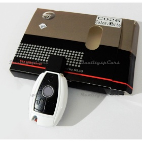 White Hard Remote Key Cover for Mercedes CL Class (C216) 2006-2013 PROTECTOR Shell Case in Thermal Abs