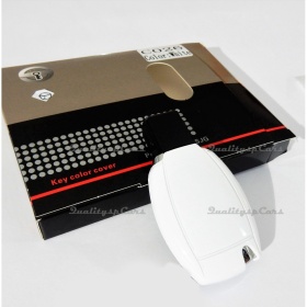 White Hard Remote Key Cover for Mercedes CL Class (C216) 2006-2013 PROTECTOR Shell Case in Thermal Abs