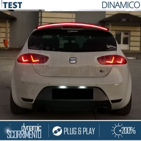 SPOILER LED Posteriore Per Seat Exeo | Striscia LED, Alettone Adesivo NERO