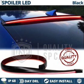 ALERÓN LED Trasero Para Seat Marbella | Spoiler LED Adhesivo Negro Translúcido