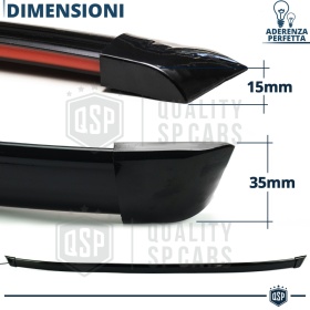 ALERÓN LED Trasero Para Seat Marbella | Spoiler LED Adhesivo Negro Translúcido