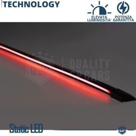 ALERÓN LED Trasero Para Seat Marbella | Spoiler LED Adhesivo Negro Translúcido