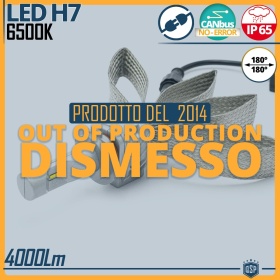 1 Bombilla LED H7 CANbus Profesional | Conversión de Halógena H7 a LED | 6500K Blanco Frío 4000LM
