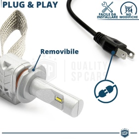 1 Bombilla LED H7 CANbus Profesional | Conversión de Halógena H7 a LED | 6500K Blanco Frío 4000LM