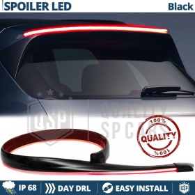 ALERÓN LED Trasero Para Ssangyong Korando | Spoiler LED Adhesivo Negro Translúcido