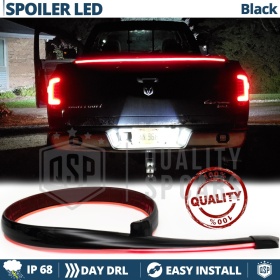 ALERÓN LED Trasero Para VW Amarok | Spoiler LED Adhesivo Negro Translúcido