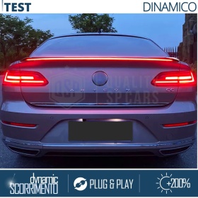 ALERÓN LED Trasero Para VW Passat CC | Spoiler LED Adhesivo Negro Translúcido