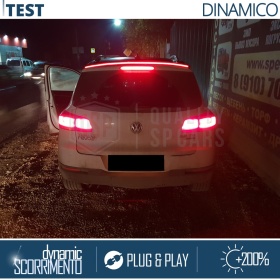 ALERÓN LED Trasero Para VW Tiguan | Spoiler LED Adhesivo Negro Translúcido