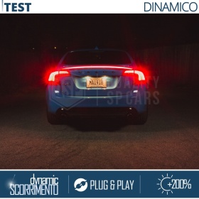 ALERÓN LED Trasero Para Volvo S70 | Spoiler LED Adhesivo Negro Translúcido