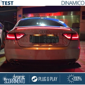 ALERÓN LED Trasero Para Audi E-Tron GT | Spoiler LED Adhesivo Negro Translúcido