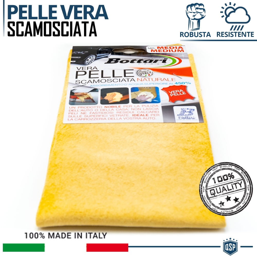 Paño de CUERO Natural para Limpieza de Coche Profesional MADE IN ITALY | Halos STOP Paño de CUERO Natural para Limpieza de Coche Profesional MADE IN ITALY | Halos STOP