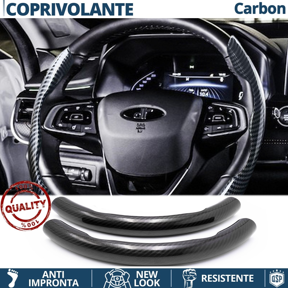 FUNDA VOLANTE para Dr-Evo, Efecto FIBRA DE CARBONO Negro Deportivo FINO Antideslizante FUNDA VOLANTE para Dr-Evo, Efecto FIBRA DE CARBONO Negro Deportivo FINO Antideslizante