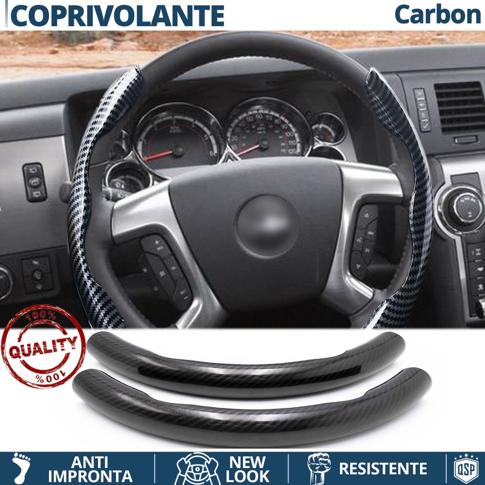 FUNDA VOLANTE para Hummer, Efecto FIBRA DE CARBONO Negro Deportivo FINO Antideslizante FUNDA VOLANTE para Hummer, Efecto FIBRA DE CARBONO Negro Deportivo FINO Antideslizante
