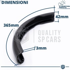 FUNDA VOLANTE para Seat, Efecto FIBRA DE CARBONO Negro Deportivo FINO Antideslizante