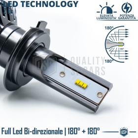 1 Bombilla LED H7 CANbus 4000LM | Luz Blanca 6000K | Conversión Profesional de Halógena H7 a LED