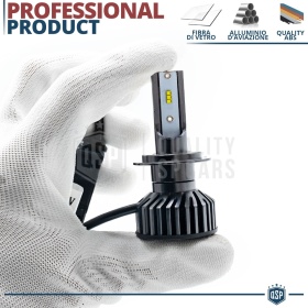 1 Bombilla LED H7 CANbus 4000LM | Luz Blanca 6000K | Conversión Profesional de Halógena H7 a LED
