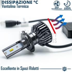 H7 Full LED Kit CANbus Professional 8000LM | 6000K White Light | Conversion from Halogen H7 to LED