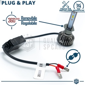 1 Bombilla LED H1 CANbus 4000LM | Luz Blanca 6000K | Conversión Profesional de Halógena H1 a LED