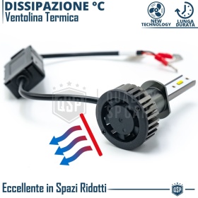 1 Bombilla LED H1 CANbus 4000LM | Luz Blanca 6000K | Conversión Profesional de Halógena H1 a LED