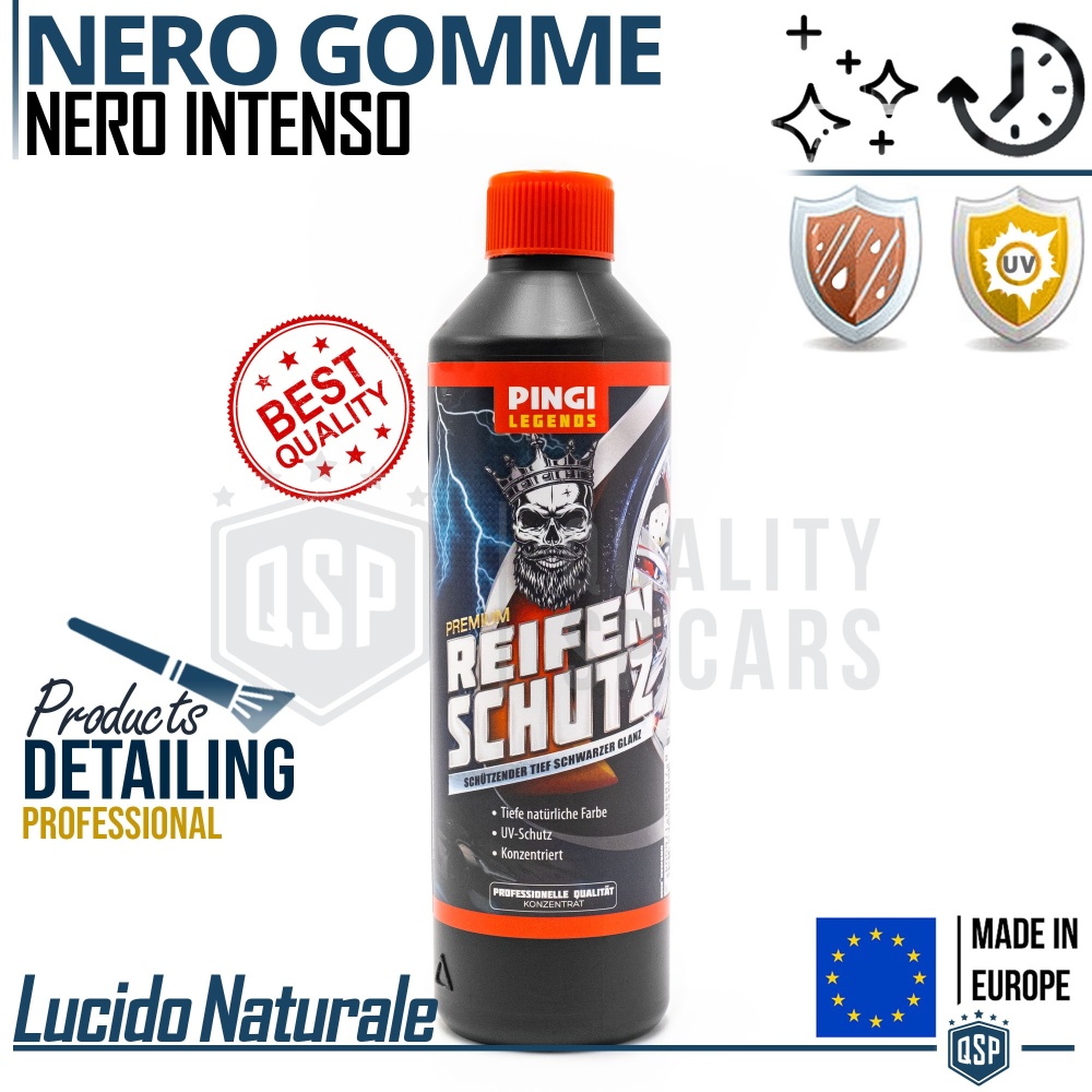 Abrillantador DE NEUMÁTICOS Profesional CONCENTRADO Negro Intenso | LEGENDS Car Detailing | FABRICADO EN UE