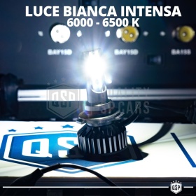 1 Bombilla LED HB3 CANbus 4000LM | Luz Blanca 6000K | Conversión Profesional de Halógena HB3 a LED