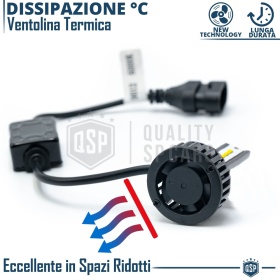 1 Bombilla LED HB3 CANbus 4000LM | Luz Blanca 6000K | Conversión Profesional de Halógena HB3 a LED