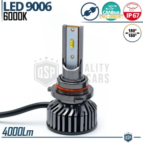 1 Bombilla LED 9006 CANbus 4000LM | Luz Blanca 6000K | Conversión Profesional de Halógena 9006 a LED