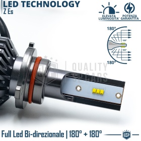 1 Bombilla LED 9006 CANbus 4000LM | Luz Blanca 6000K | Conversión Profesional de Halógena 9006 a LED