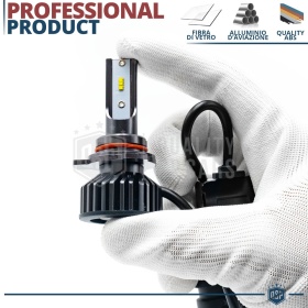1 Bombilla LED 9012 CANbus 4000LM | Luz Blanca 6000K | Conversión Profesional de Halógena 9012 a LED