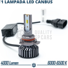 1 Bombilla LED HIR2 CANbus 4000LM | Luz Blanca 6000K | Conversión Profesional de Halógena HIR2 a LED