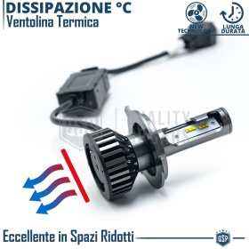 1 Bombilla LED H4 CANbus 4000LM | Luz Blanca 6000K | Conversión Profesional de Halógena H4 a LED