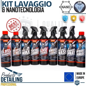Kit LAVADO de Coche COMPLETO Profesional Car Detaling | Nanotecnología, Pulido, Limpieza | FABRICADO EN LA UE