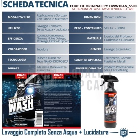 Waterless Car Wash and Dry HYDRO-PHOBIC Polish Professional | Applicable on Chrysler Bodywork Car Detailing