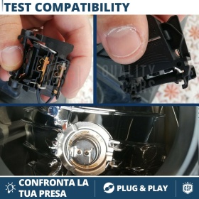 2X ADAPTORES del Retenedor Soporte Bombilla para LUCES DE CRUCE FORD MONDEO MK4 (07-14) para Montaje KIT LED H7 /Xenon