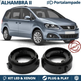2X Adaptatores del Retenedor para Mercedes Sprinter SEAT ALHAMBRA II Soporte Bombilla para Montaje KIT LED XENON H7 Luces de Cruce / Carretera