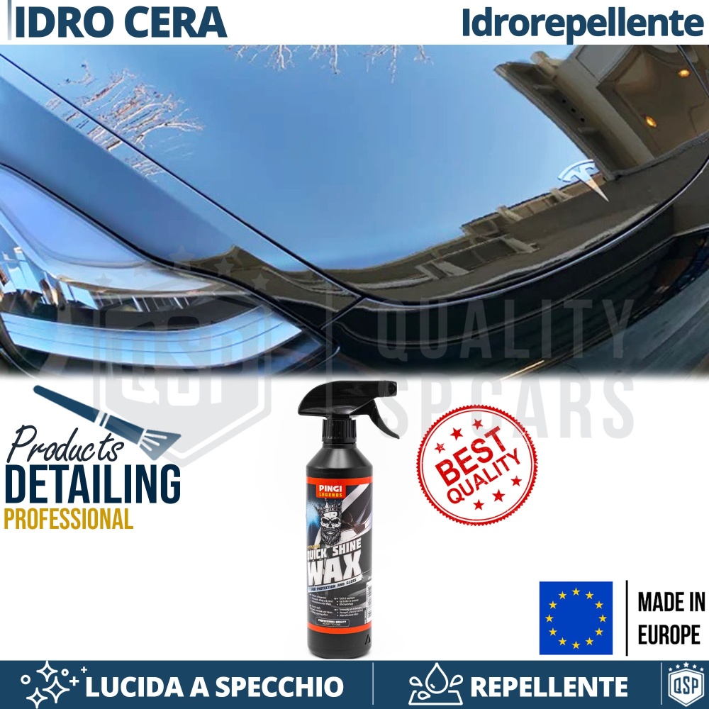 CERA de Coche Spray Profesional Pulido Espejo HIDROFÓBICO | Aplicable en Carrocería Mitsubishi Car Detailing