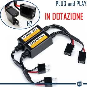 Kit LED H7 para Citroen C4 2 Luces de Cruce CANbus | 6500K Blanco Frío 8000LM