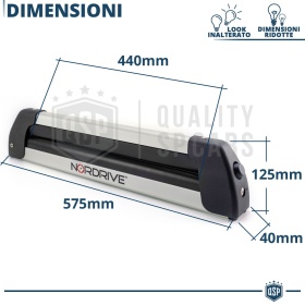 PORTAESQUÍS Coche Universal NORDRIVE en Aluminio | Sobre Techo con Barras de Techo | Aprobado TÜV GS