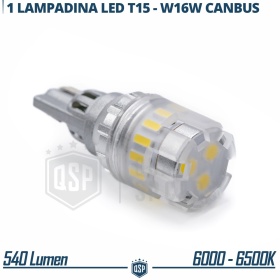 1pc T15 W16W LED Bulb CANbus | 360° Powerful ICE White Light 6500K | Plug & Play
