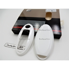 White Hard Remote Key Cover for Nissan Leaf II (ZE1) PROTECTOR Shell Case in Thermal Abs