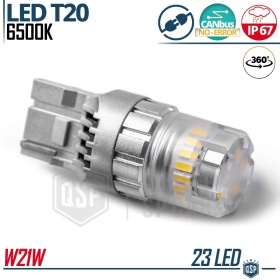 1x Bombilla LED T20 - W21W CANnbus | Luz Potente Blanco Frío 6500K | 700 LUMEN